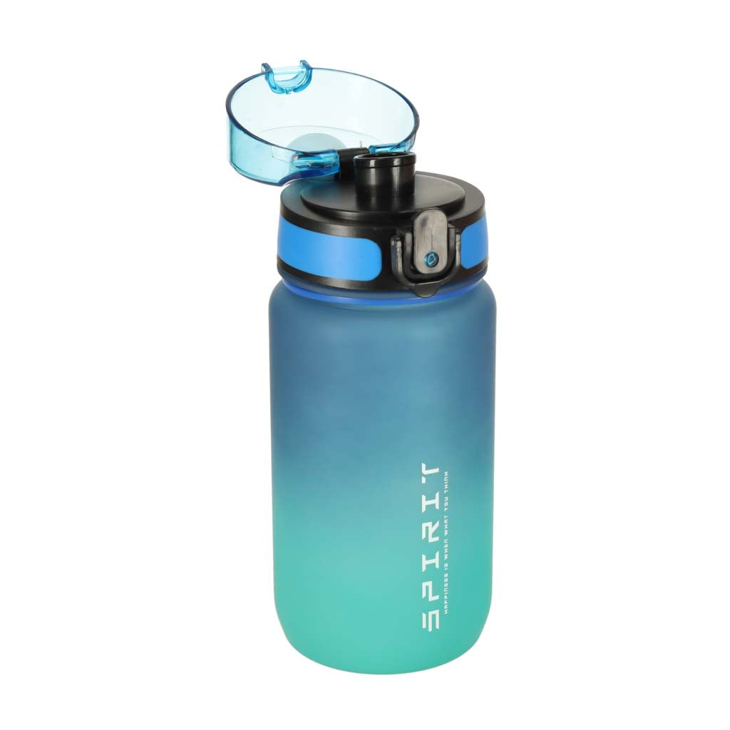 600 ml ūdens pudele ar sporta uzgali – zila un zaļš