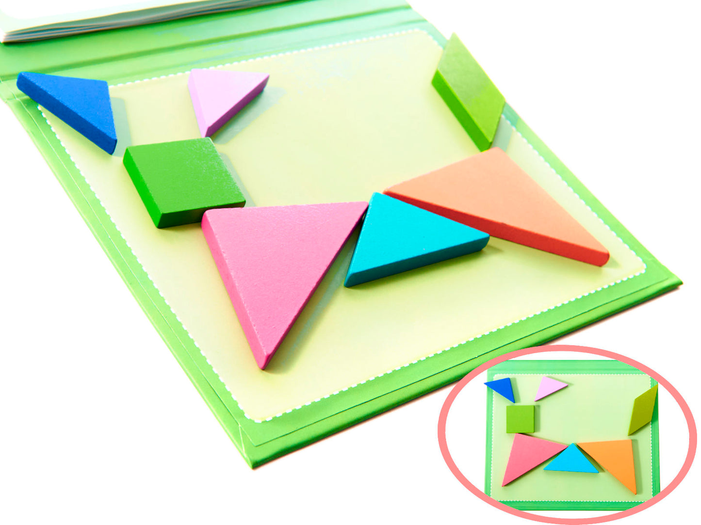 Tangram magnētiskā grāmata, figūras
