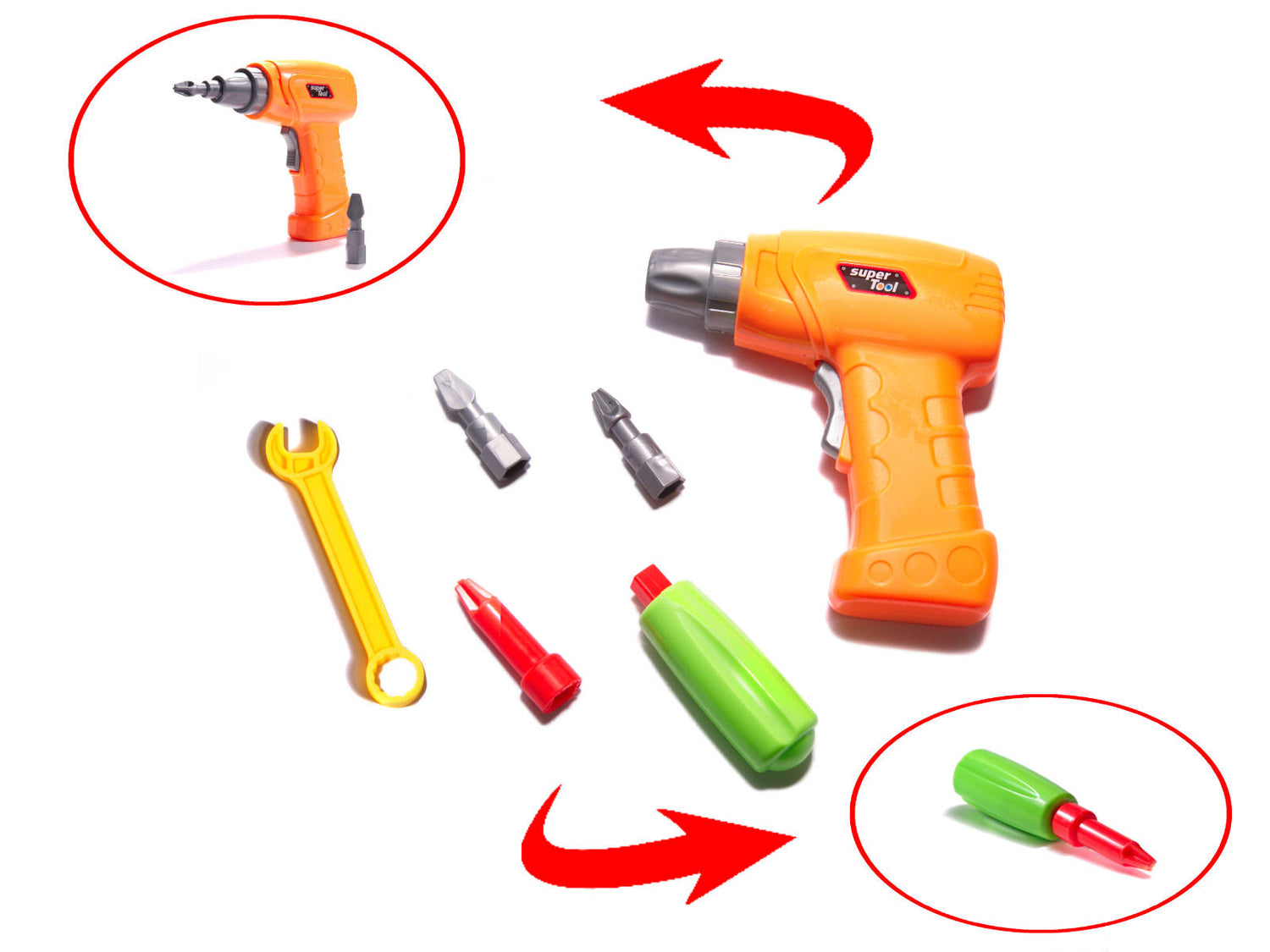 Urbja komplekts ar zobratiem, 181 detaļa