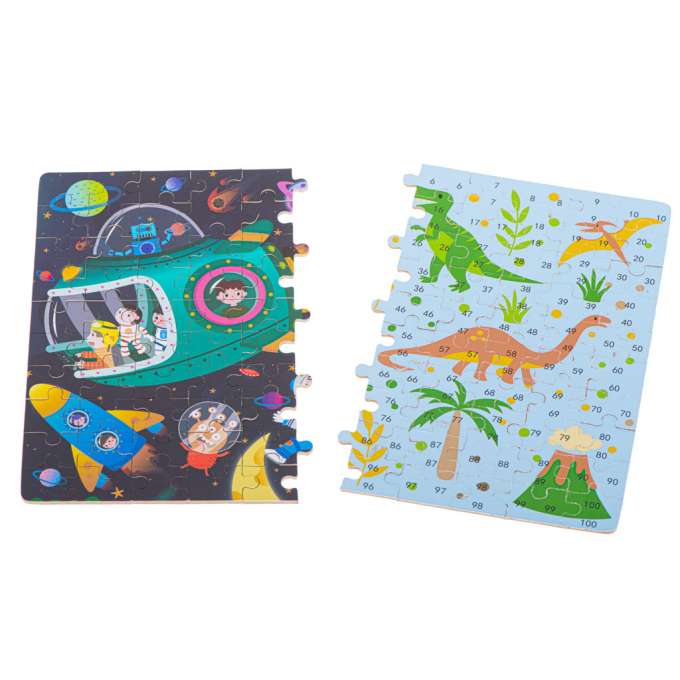 "Kosmoss" puzle metāla kārbā, 100 gab. (no 6g.)