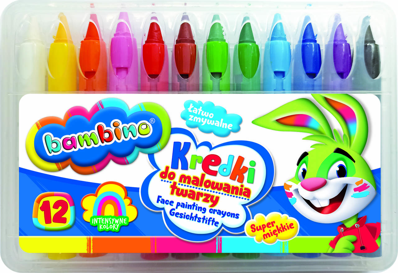 Sejas apgleznošanas krītiņi, Bambino 12 gab.