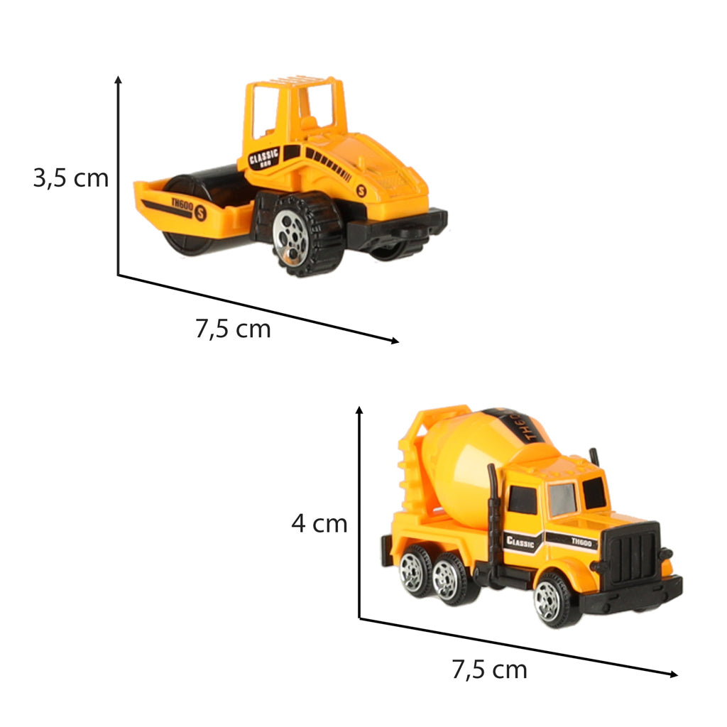 Celtniecības auto komplekts, 6 gab.