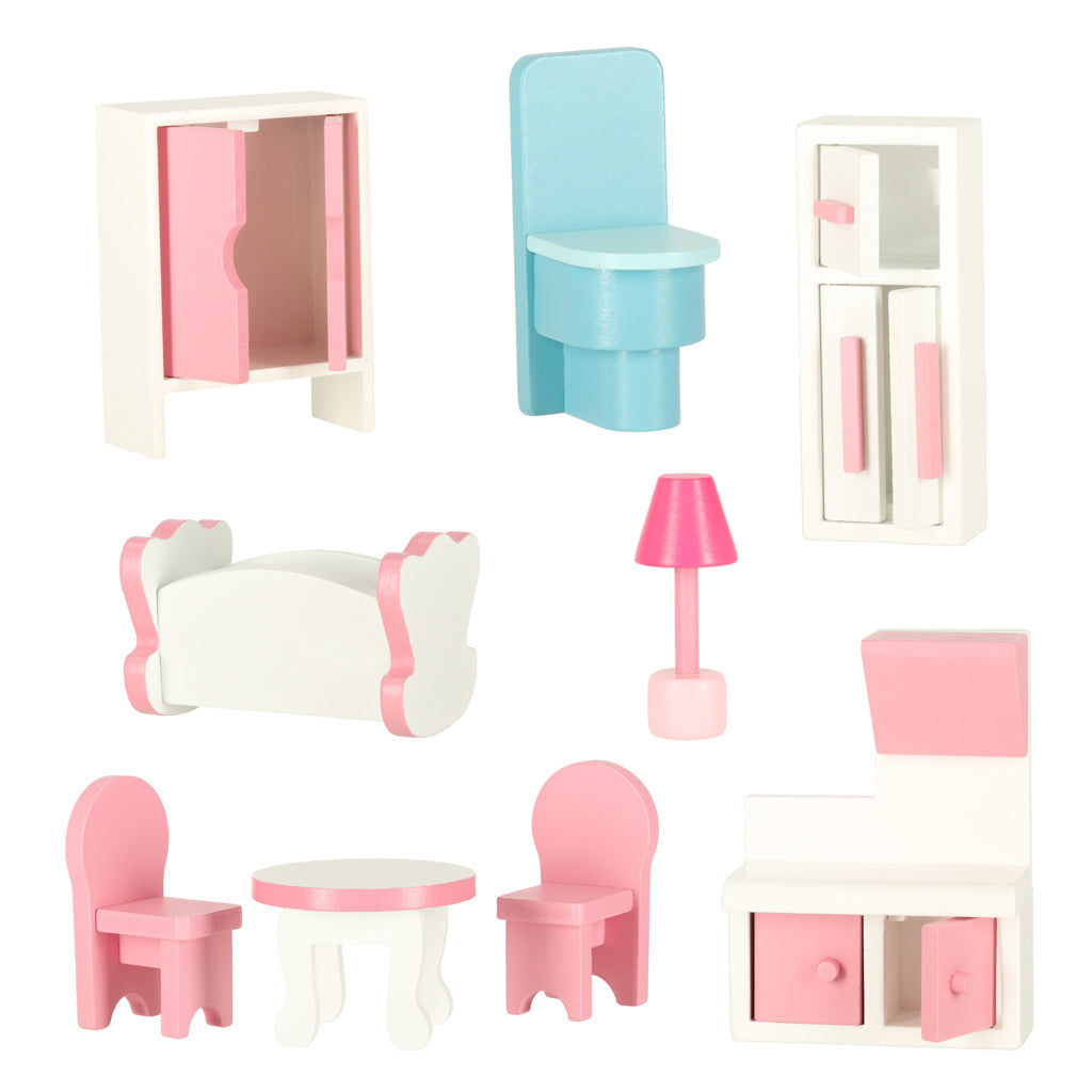 Lielā leļļu māja ar atveramu "sienu" Lulilo Papilio, 80cm