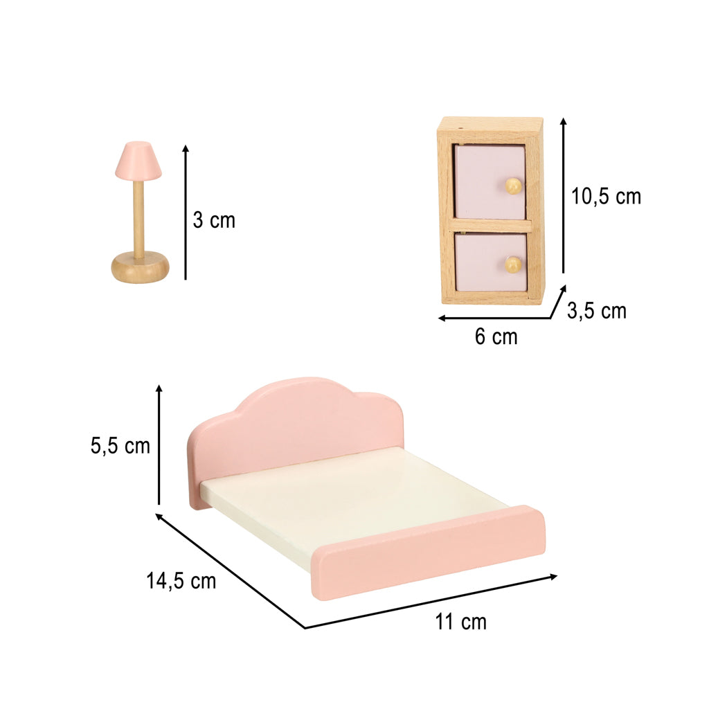 Mēbelītes leļļu mājai, 22 gab.