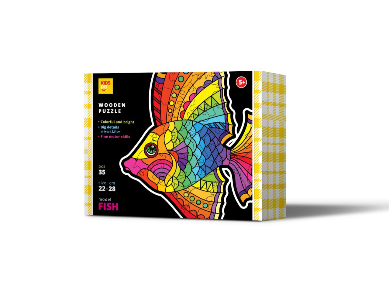 "Zivs" (zelta zivtiņa) koka puzle, 35 gab.