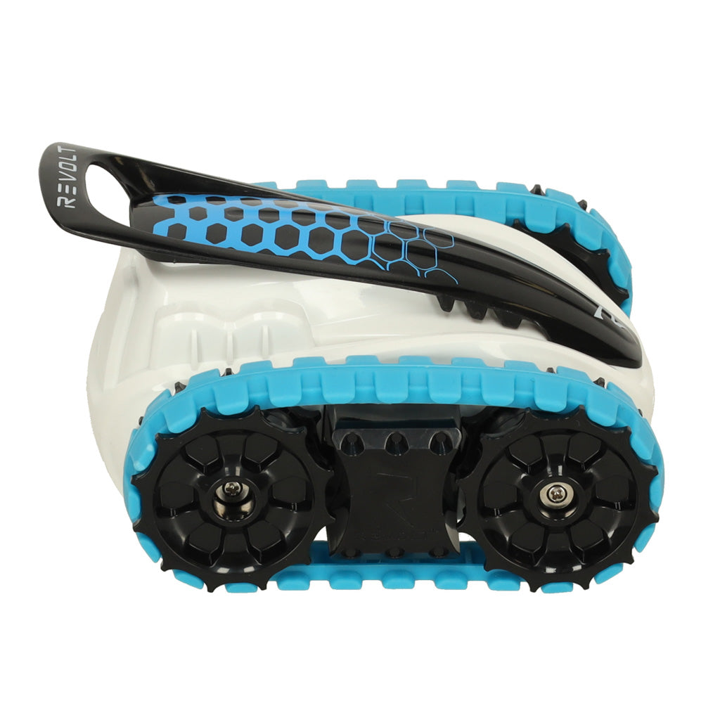 Radiovadāms auto ar kāpurķēdēm Revolt Track Racer