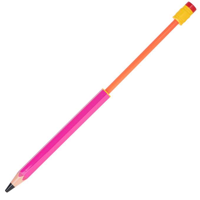 Ūdens pistole zīmuļa formā – 54 cm, rozā