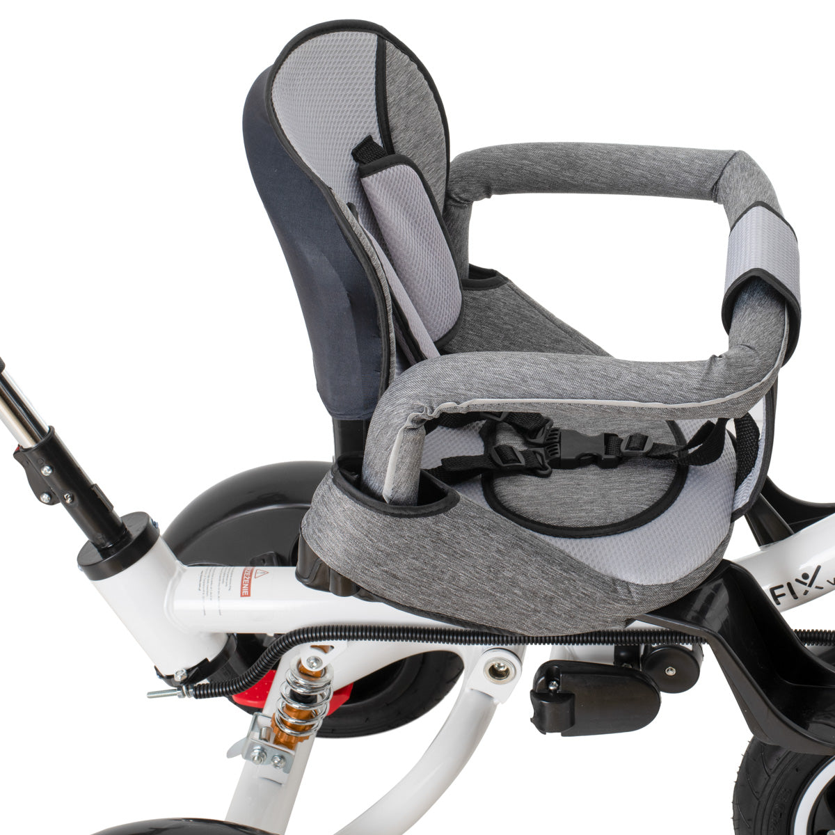 Trike Fix trīsritenis V3, 360° krēsla apgriešana, pelēks