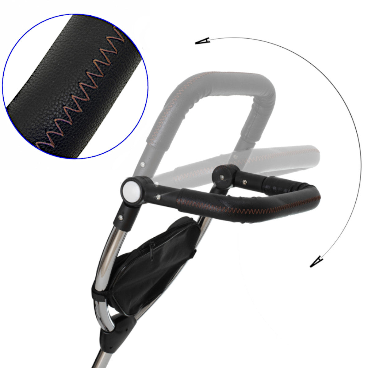 Trike Fix trīsritenis V3, 360° krēsla apgriešana, pelēks