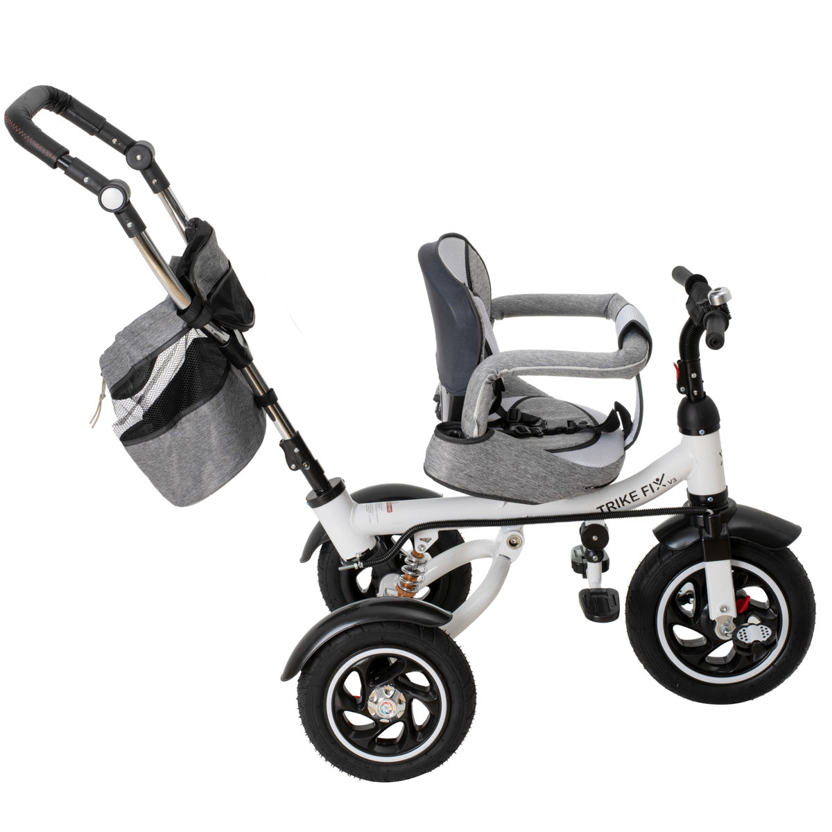 Trike Fix trīsritenis V3, 360° krēsla apgriešana, pelēks