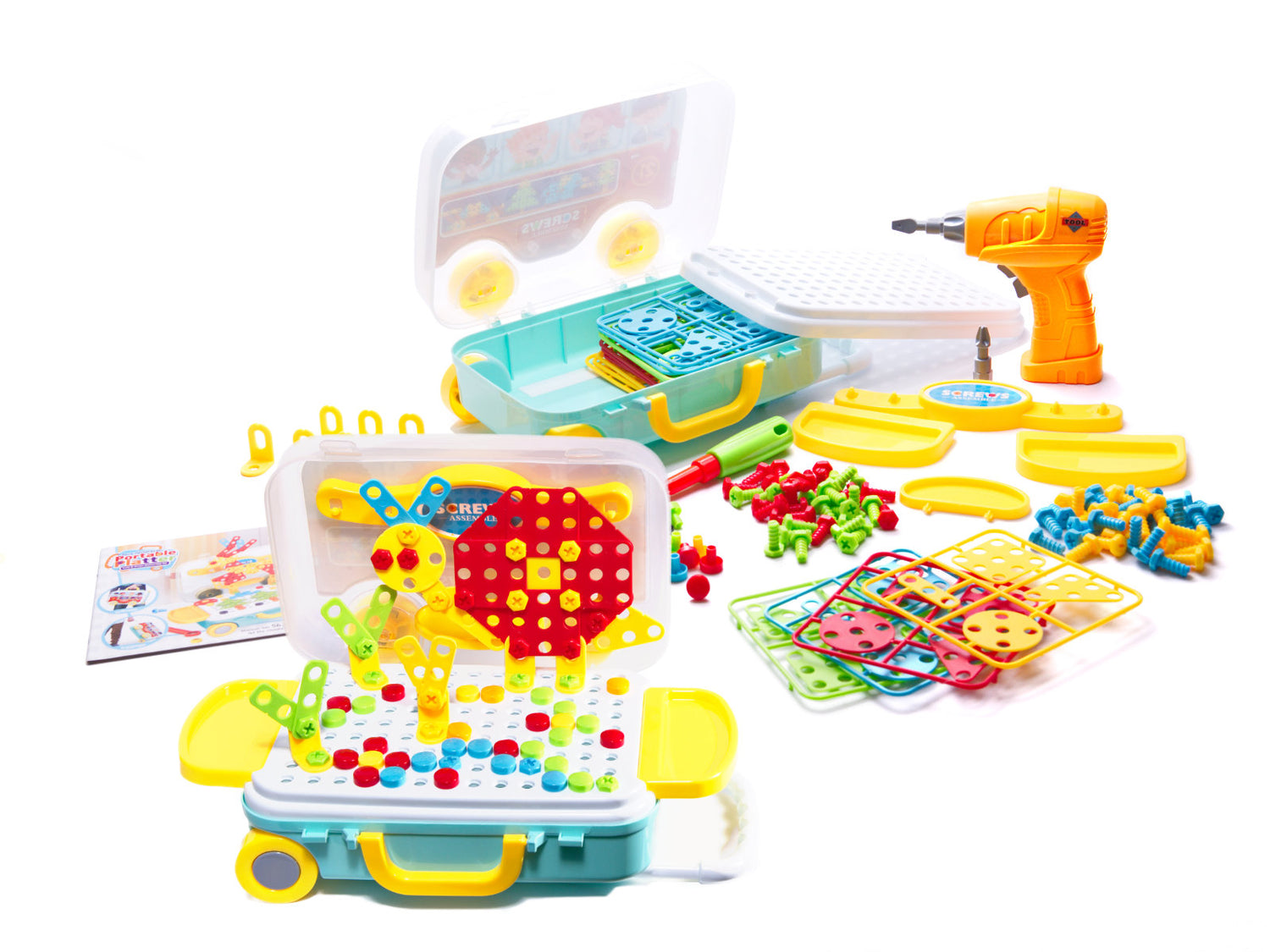 Urbja komplekts koferī ar autobusa riteņiem