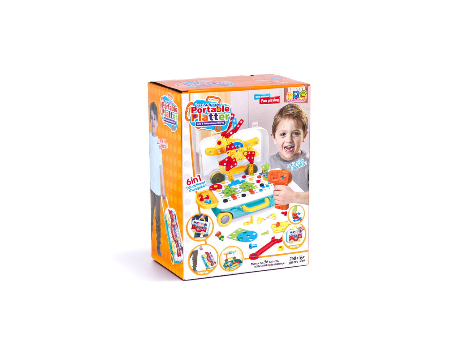 Urbja komplekts koferī ar autobusa riteņiem