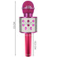 Mikrofons, karaoke, rozā
