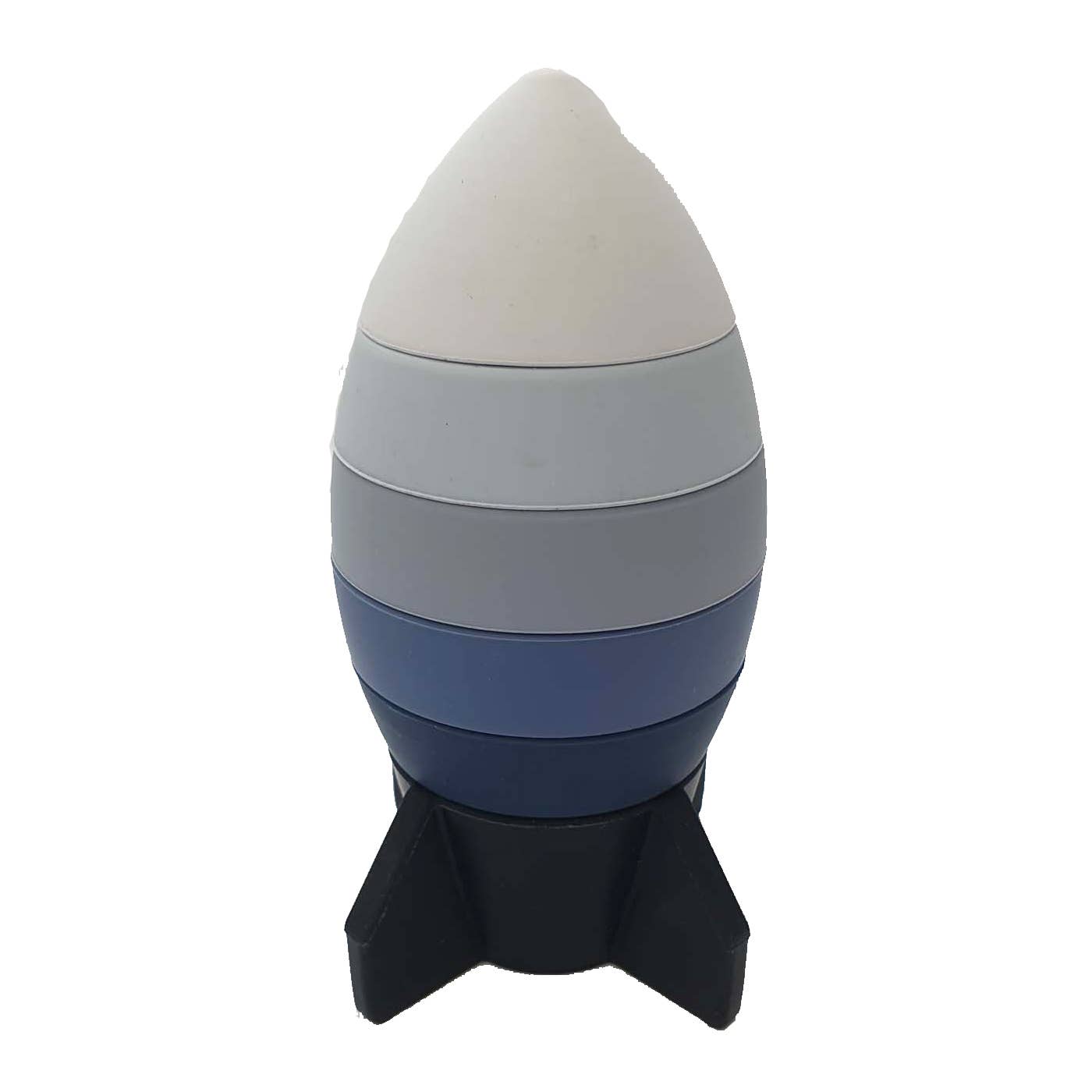 Silikona piramīdas rotaļlieta raķetes formā