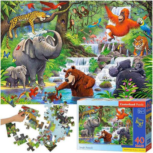 "Džungļi" puzle 40 gab. (no 4 g.)