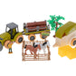 Skrūvējams traktora, zirgu piekabes  konstruktors, vidēji lielais komplekts