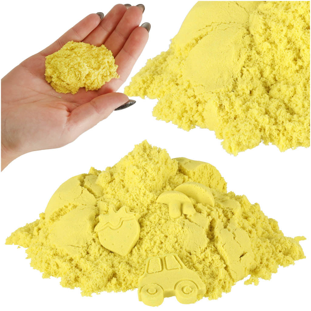 1 kg dzeltenas kinētiskās smiltis