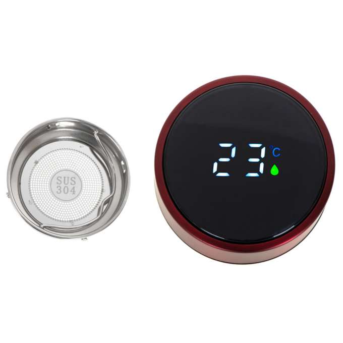 Termokrūze termoss smart LED 500ml, burgundijas sarkanā