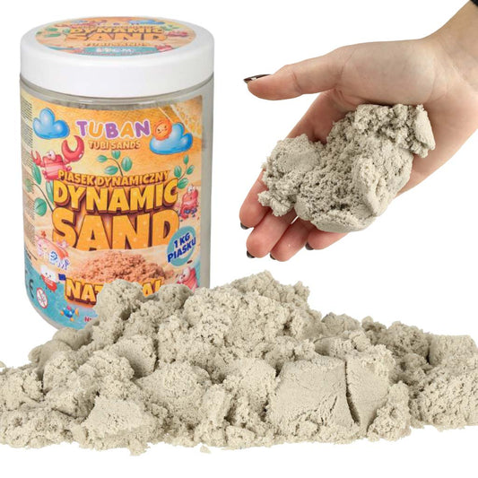 Kinētiskās smiltis, Tuban, 1kg, neitrālas krāsa