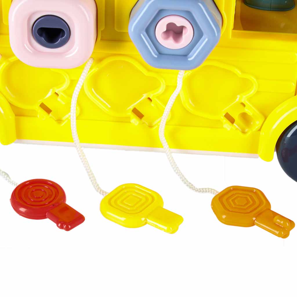 Skrūvējams "Autobuss" ar aktivitātēm sīkajai motorikai