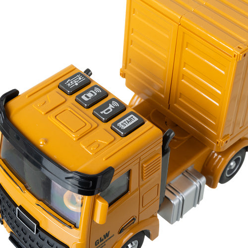 Smagā mašīna ar ceļamkrānu un mašīnām