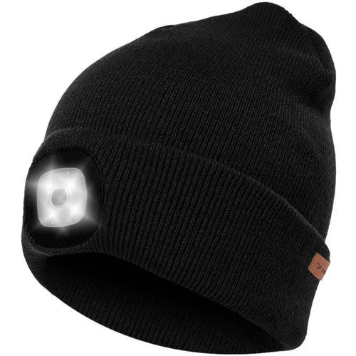 Cepure ar gaismiņu, melna