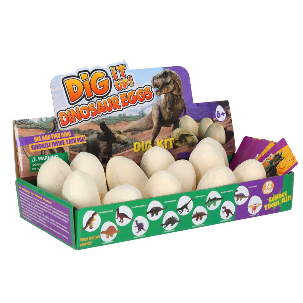 Dinozauru ģipša olas, 12 figūras