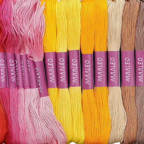 Mulinē izšūšanas diegu komplekts, 150 krāsas