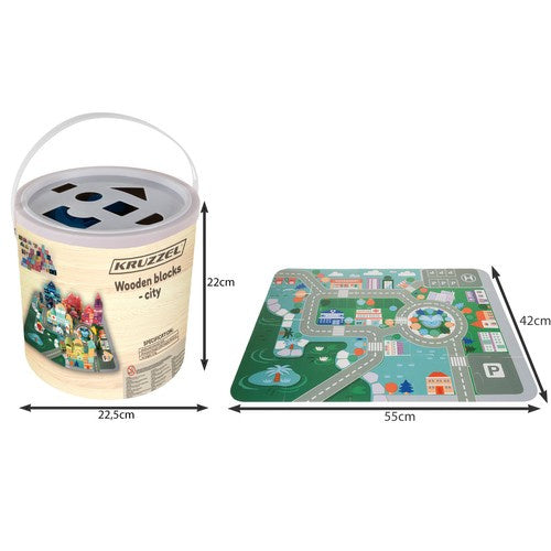 Koka kluči spainī (80 kluči +20 gab. grīdas puzle)