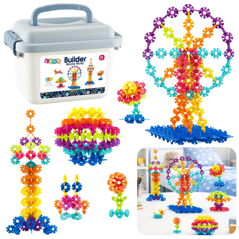 Konstruktors "Riņķīši" koferī, 140 gab.