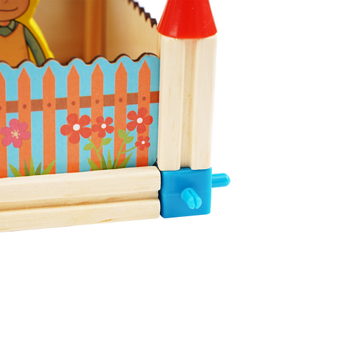 Koka konstruktors "Māja" ar figūrām