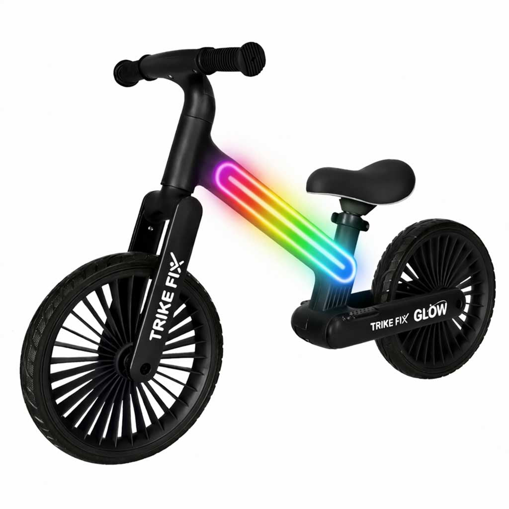 Balansa velosipēds Trike Fix Glow LED, melns