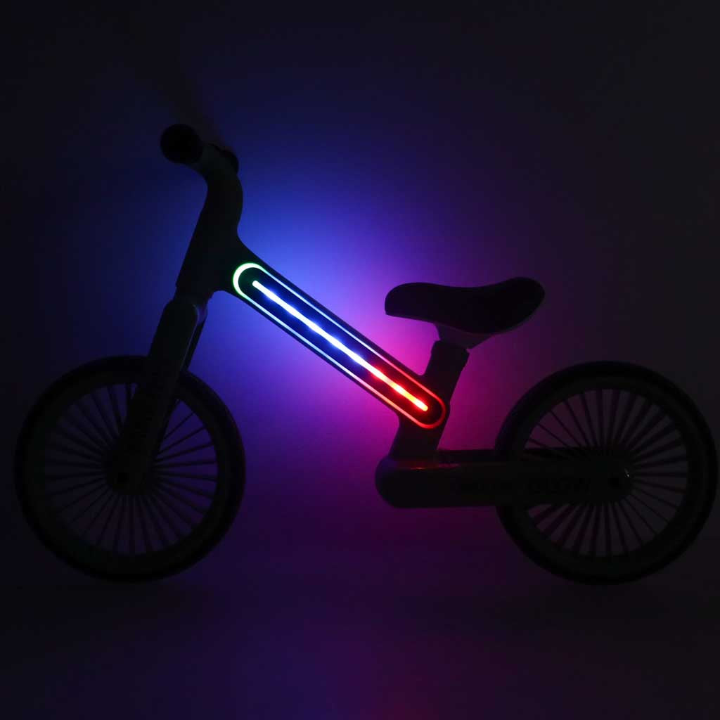 Balansa velosipēds Trike Fix Glow LED, melns