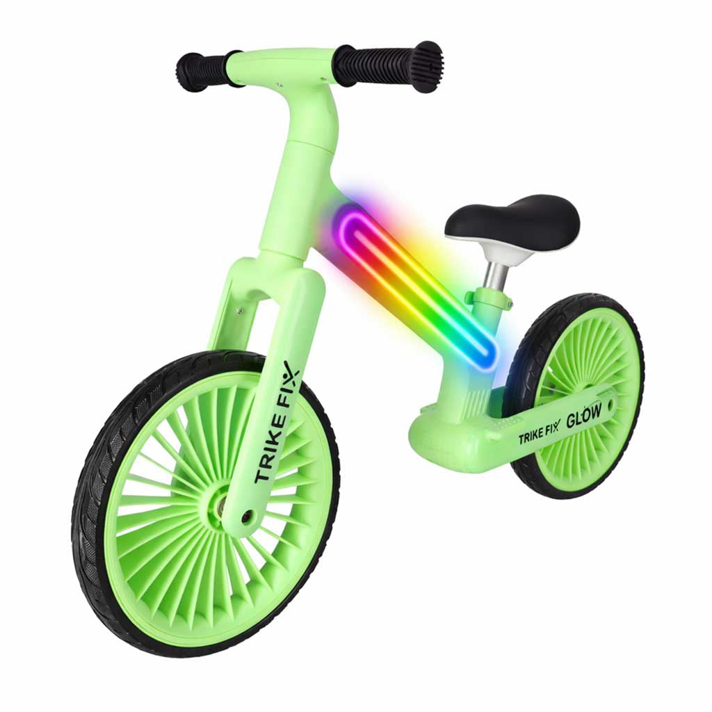 Balansa velosipēds Trike Fix Glow LED, neona zaļš