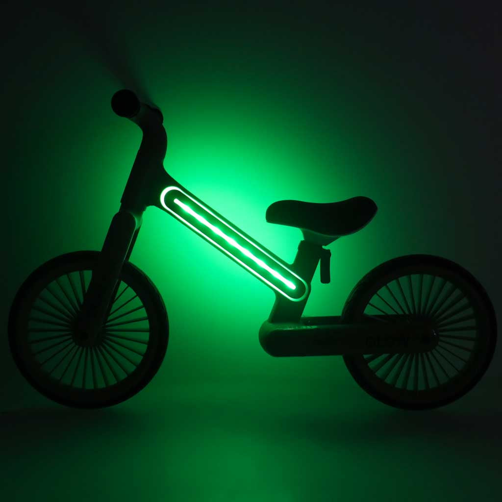 Balansa velosipēds Trike Fix Glow LED, neona zaļš