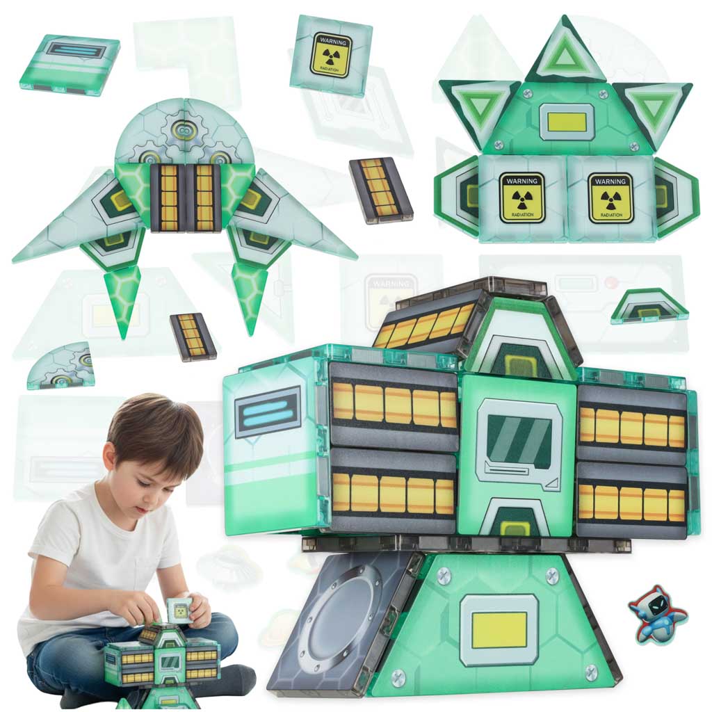 Magnētiskais konstruktors, "Kosmoss", 108 det.