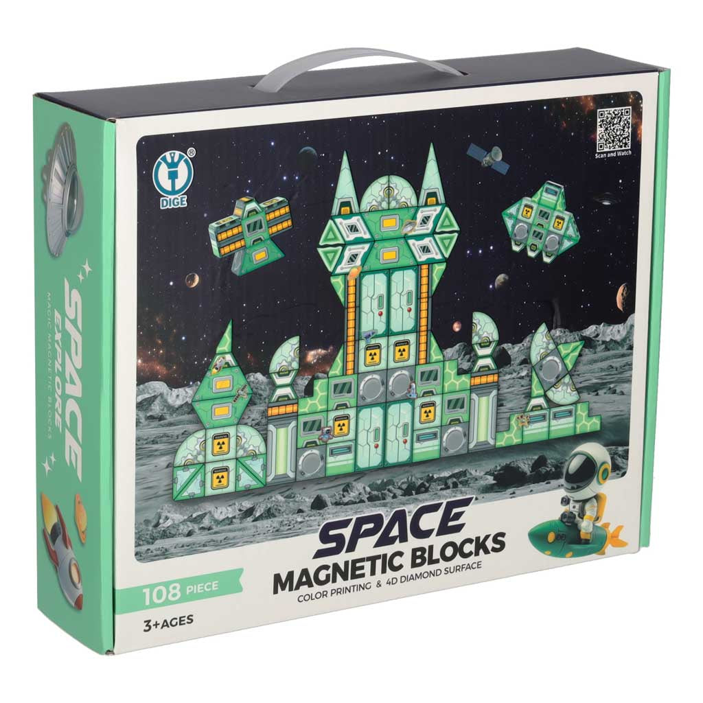 Magnētiskais konstruktors, "Kosmoss", 108 det.