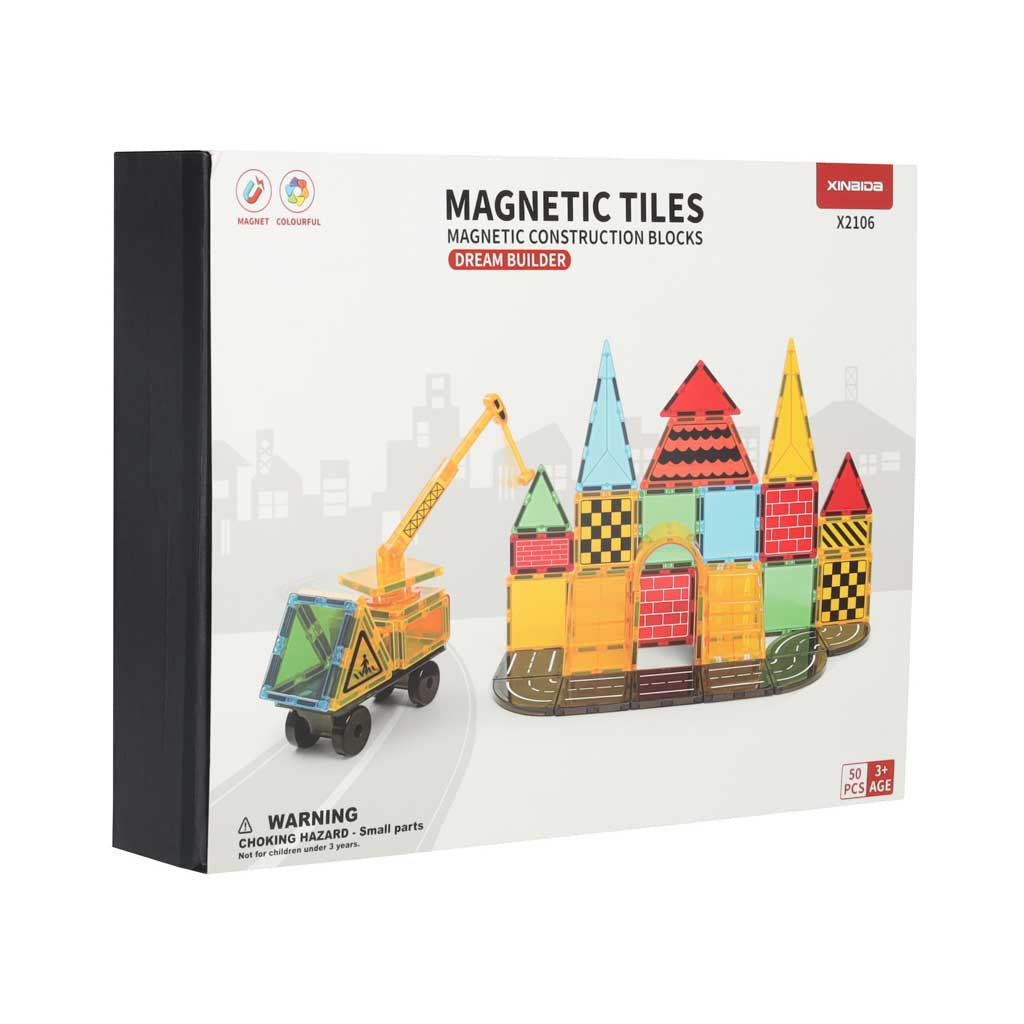 Magnētiskais konstruktors "Auto", 50 gab.