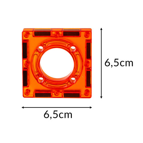 Magnētisko bloku - bumbiņu trase, 110 gab. ar LED gaismiņām