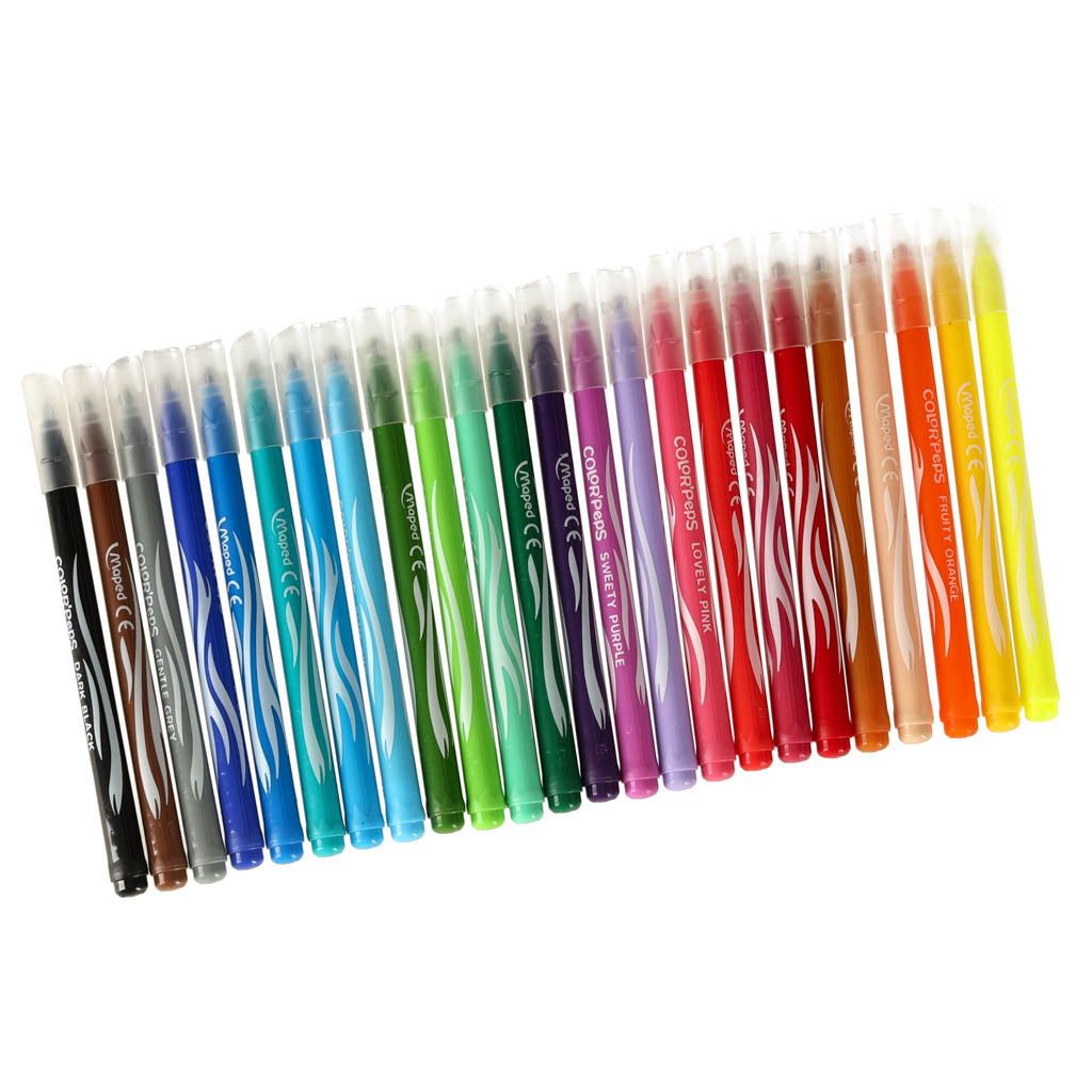 Pūšamie flomāsteri, Maped "Blow pen art", 24 gab.