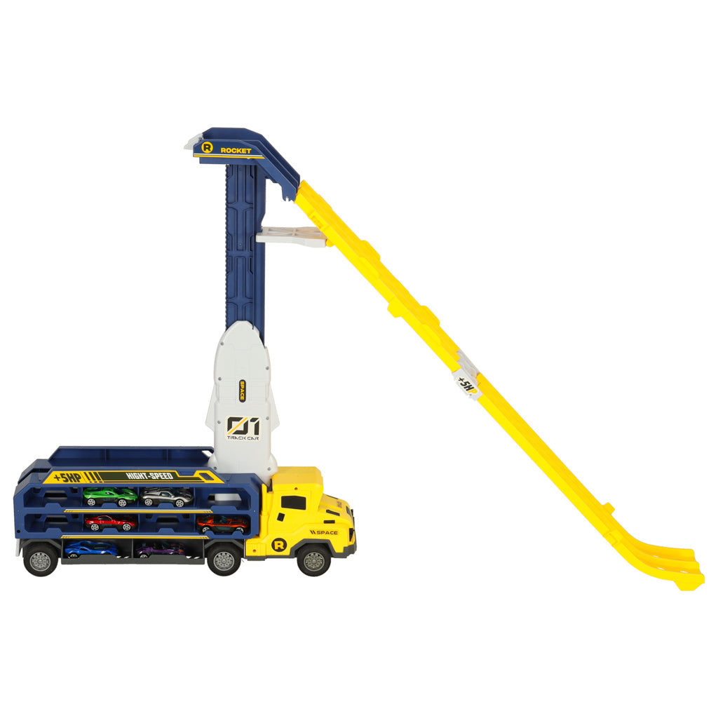 Autovedējs ar slidkalniņu + 6 mašīnām