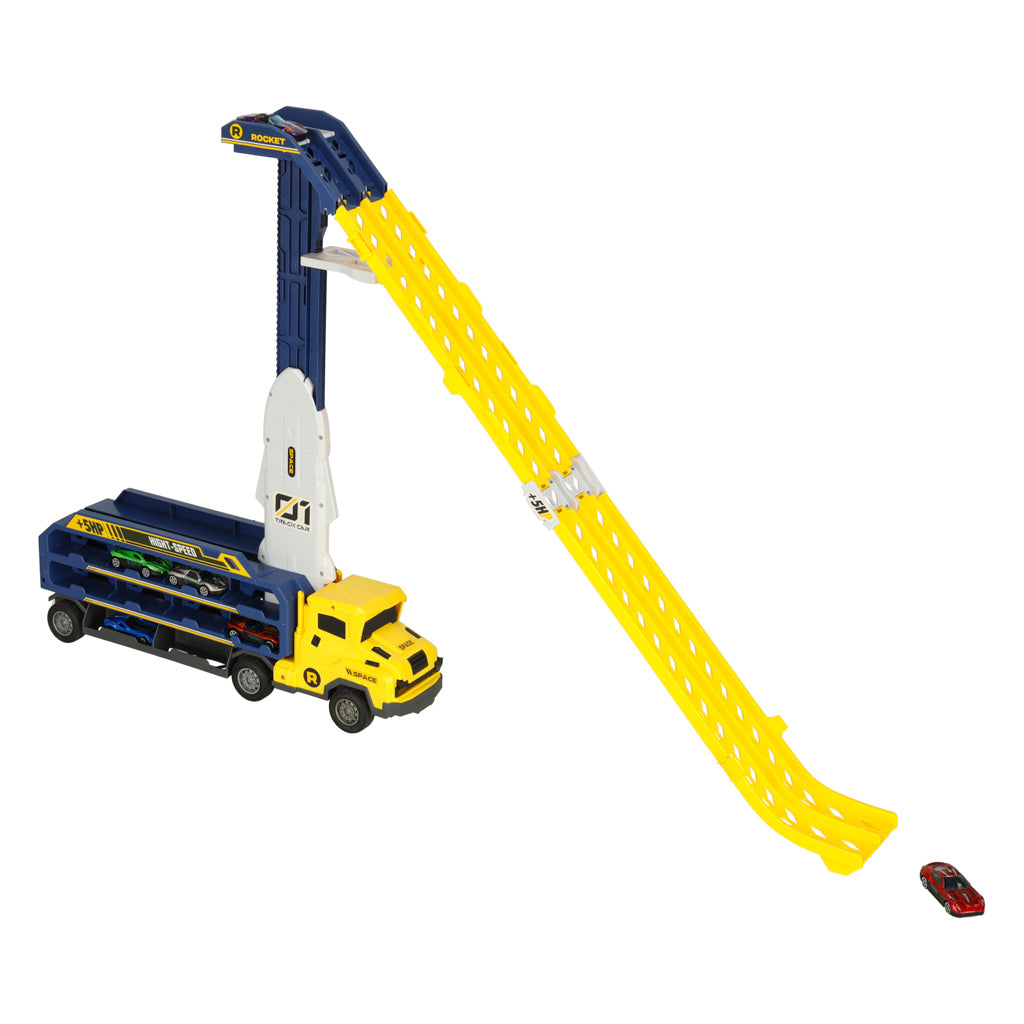 Autovedējs ar slidkalniņu + 6 mašīnām