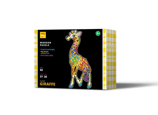 "Žirafe" koka puzle, 62 gab.