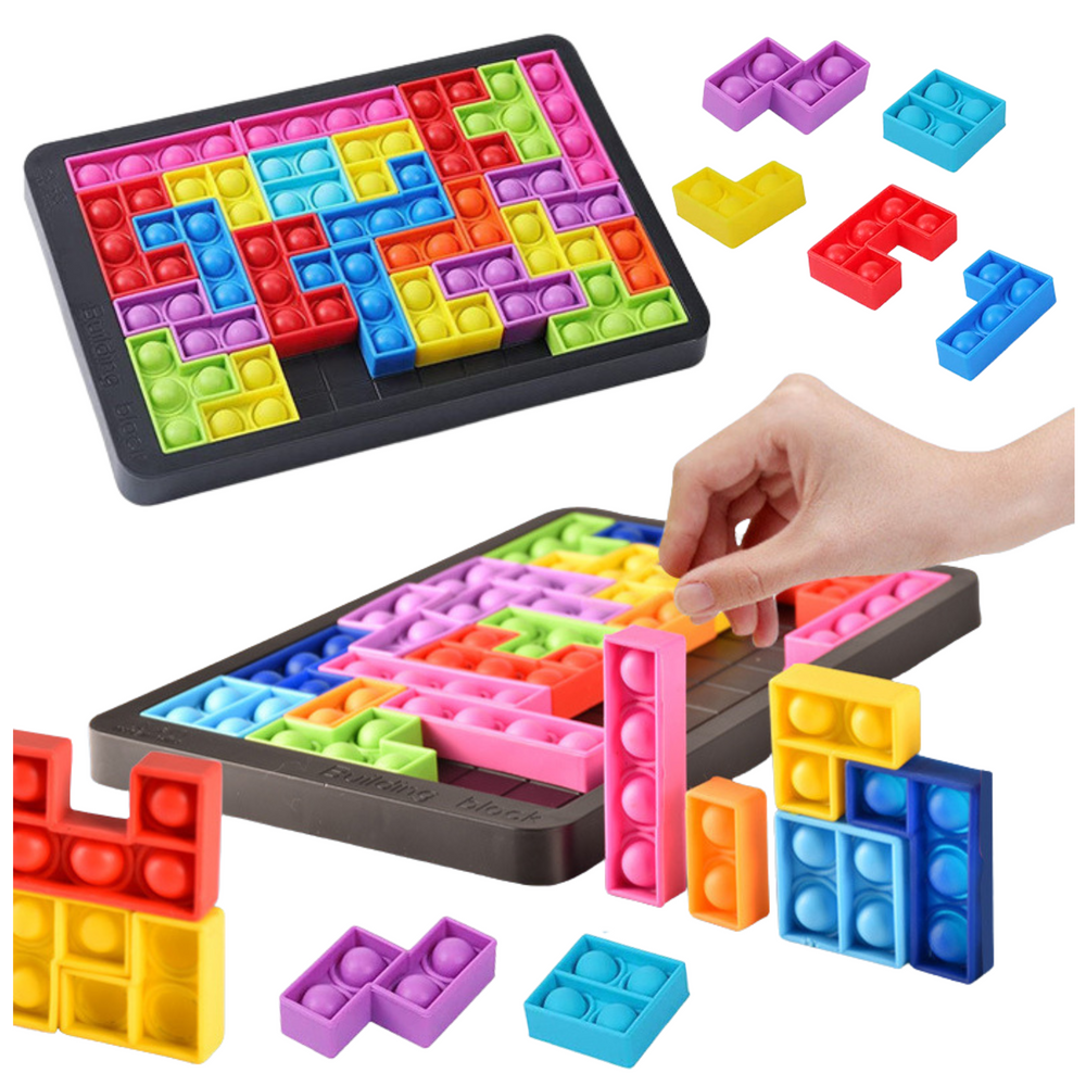 Tetris Pop It sensorā puzle 3in1, 27 elementi