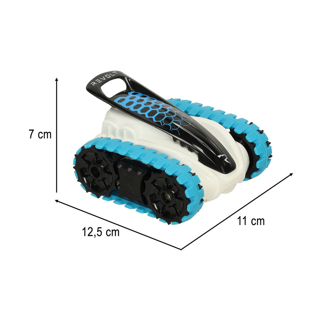 Radiovadāms auto ar kāpurķēdēm Revolt Track Racer