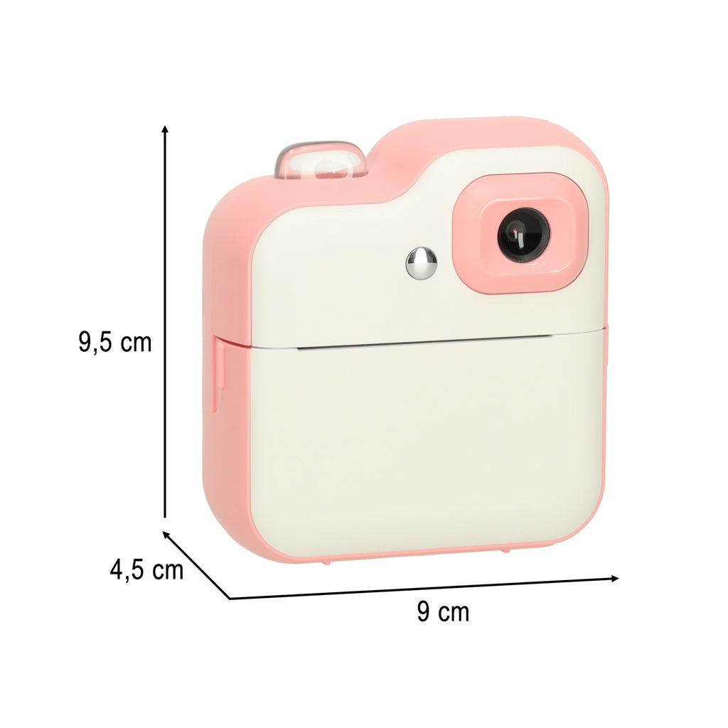 Bērnu momentfoto kamera ar Fun Print, 32 GB karti, rozā