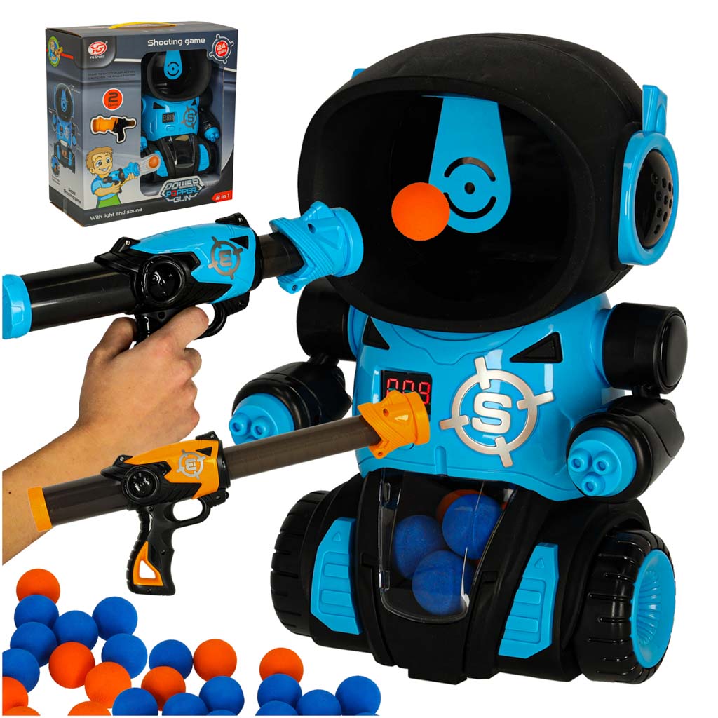 Šaušanas spēle ar mērķi "Robots" + 2 pistoles
