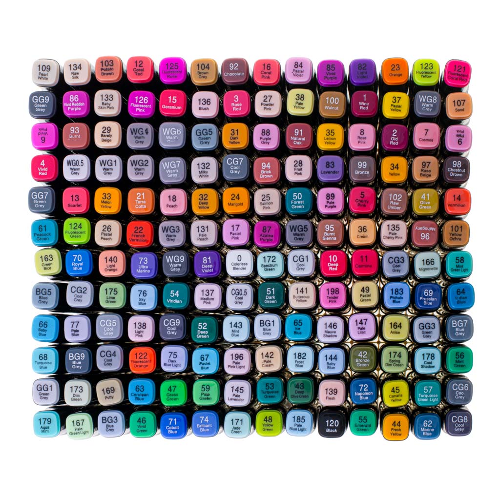 Spirta marķieri, 168 gab., ar statīvu