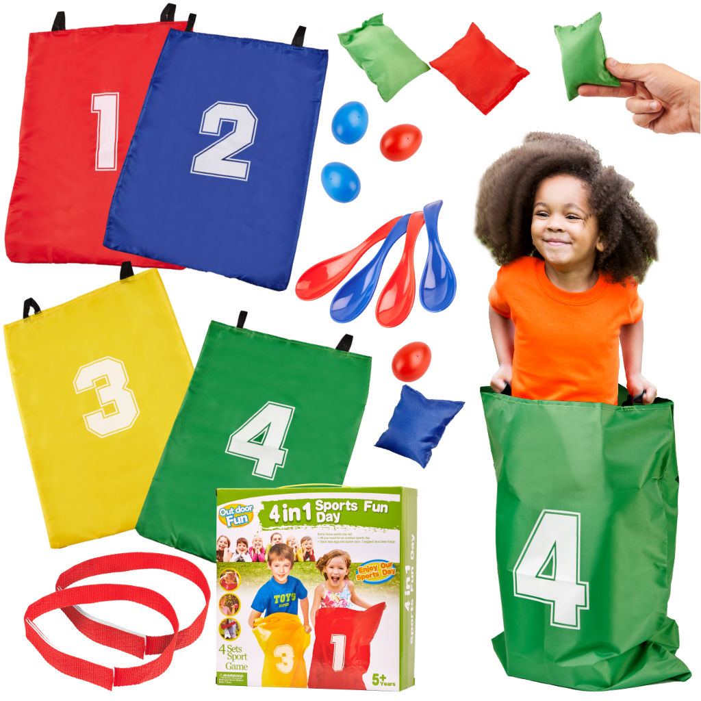 Sporta spēļu komplekts bērniem 4in1