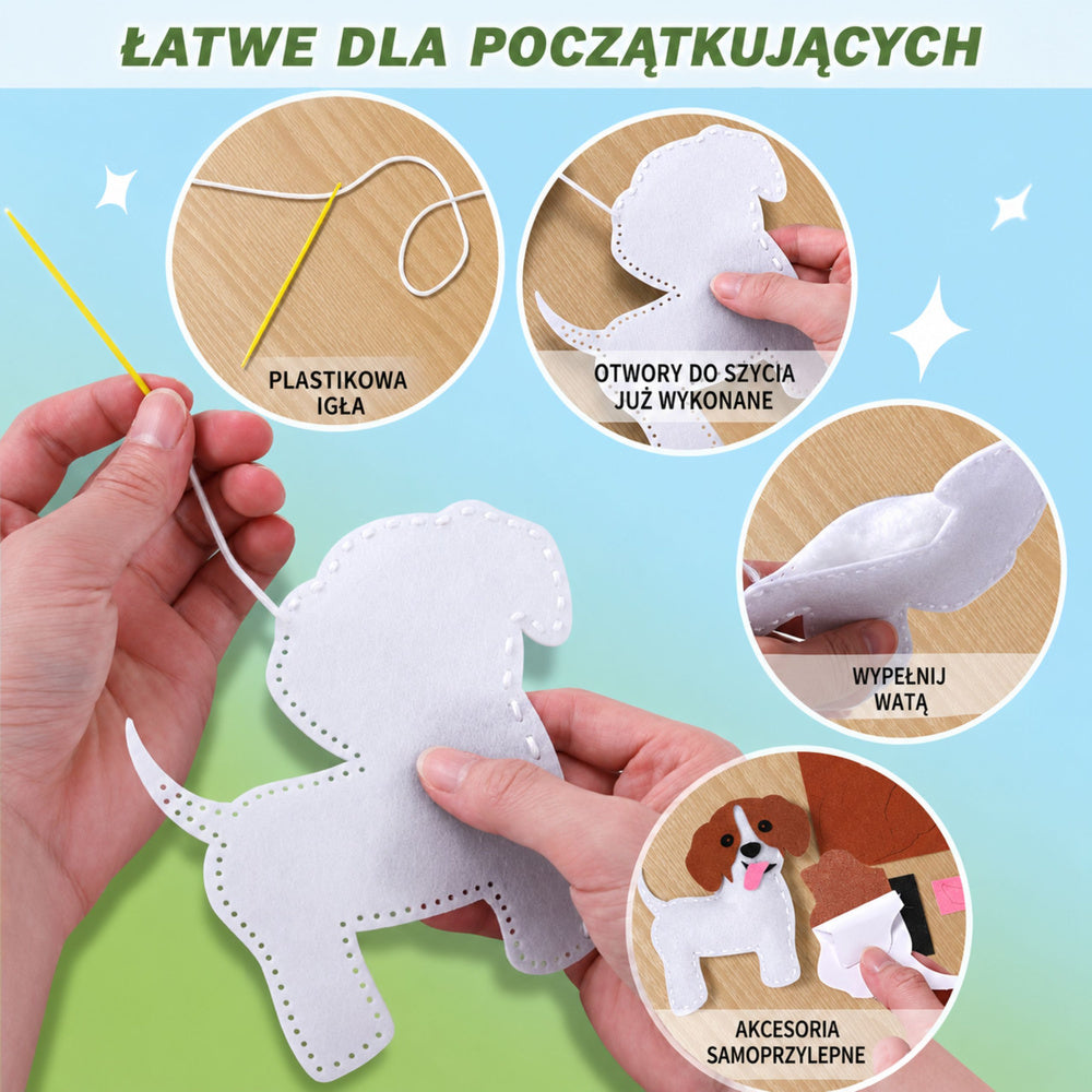 Radošais šūšanas komplekts "Kaķi", 6 figūras